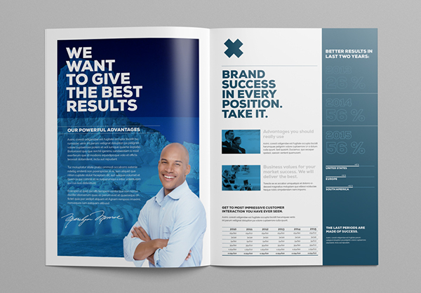 精英設計公司 Bifold 2色企業(yè)宣傳手冊設計模板-上海畫冊設計公司