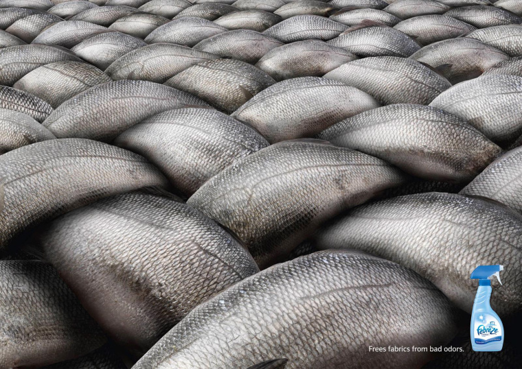 德國(guó)紡必適空氣清新產(chǎn)品平面創(chuàng)意廣告：魚(yú)-上海品牌策劃公司