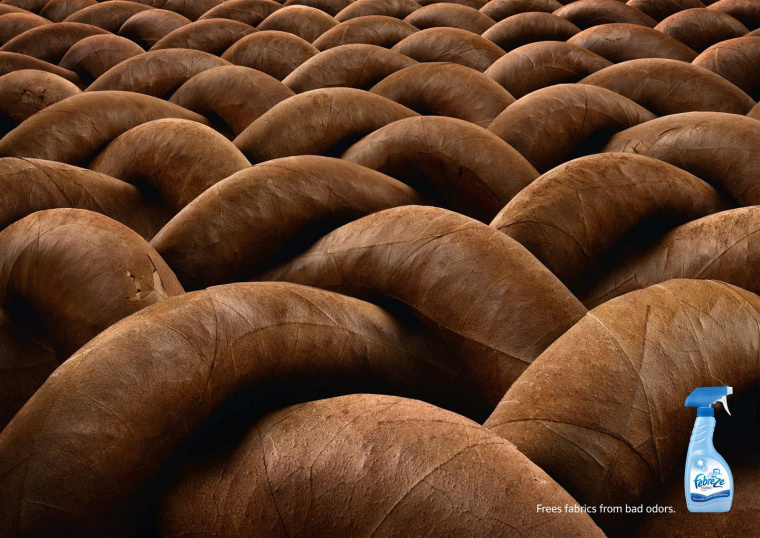 德國(guó)紡必適空氣清新產(chǎn)品平面創(chuàng)意廣告：雪茄-上海品牌策劃公司