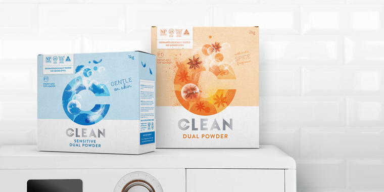 品牌C字母圖形風(fēng)格 DUAL CLEAN 洗衣粉洗衣劑包裝設(shè)計-上海包裝設(shè)計公司 品牌C字母圖形風(fēng)格 DUAL CLEAN 洗衣粉洗衣劑包裝設(shè)計-上海包裝設(shè)計公司