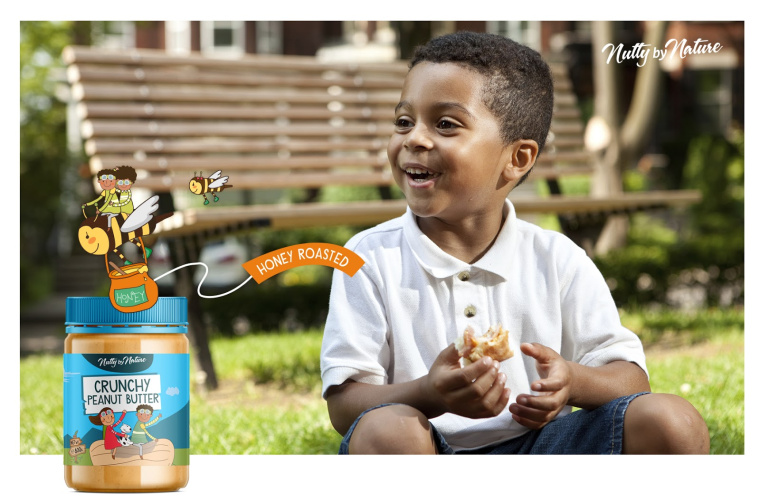 自然堅果兒童花生醬包裝設計”插畫故事版“-上海嬰童產品包裝設計公司欣賞