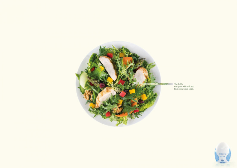 舒適達(dá)牙膏或漱口水平面創(chuàng)意廣告設(shè)計“飯菜篇”-上海廣告設(shè)計公司