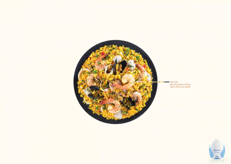 舒適達牙膏或漱口水平面創(chuàng)意廣告設(shè)計“飯菜篇”-上海廣告設(shè)計公司