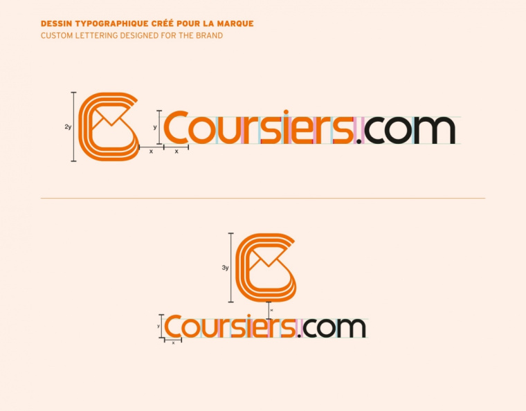 Coursiers快遞公司品牌形象設(shè)計-logo設(shè)計-上海品牌設(shè)計公司