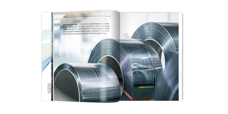 NORMA集團(tuán)2013年度“增長連接”主題報告畫冊設(shè)計-上海畫冊設(shè)計公司分享 NORMA集團(tuán)2013年度“增長連接”主題報告畫冊設(shè)計-上海畫冊設(shè)計公司分享