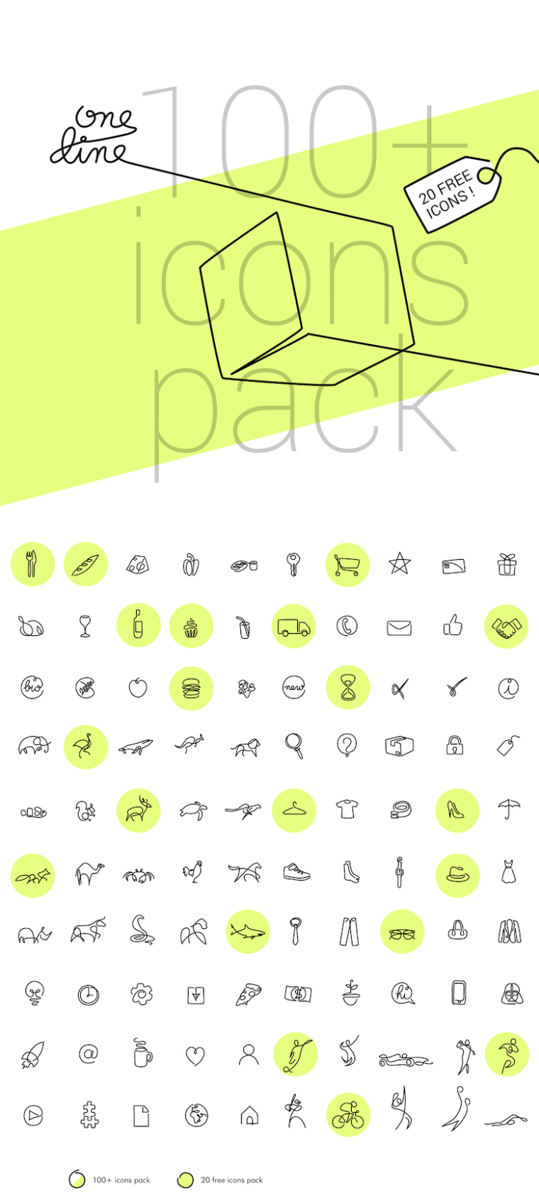 上海創(chuàng)意設(shè)計公司分享30個由單線線條繪制設(shè)計的圖標(biāo)