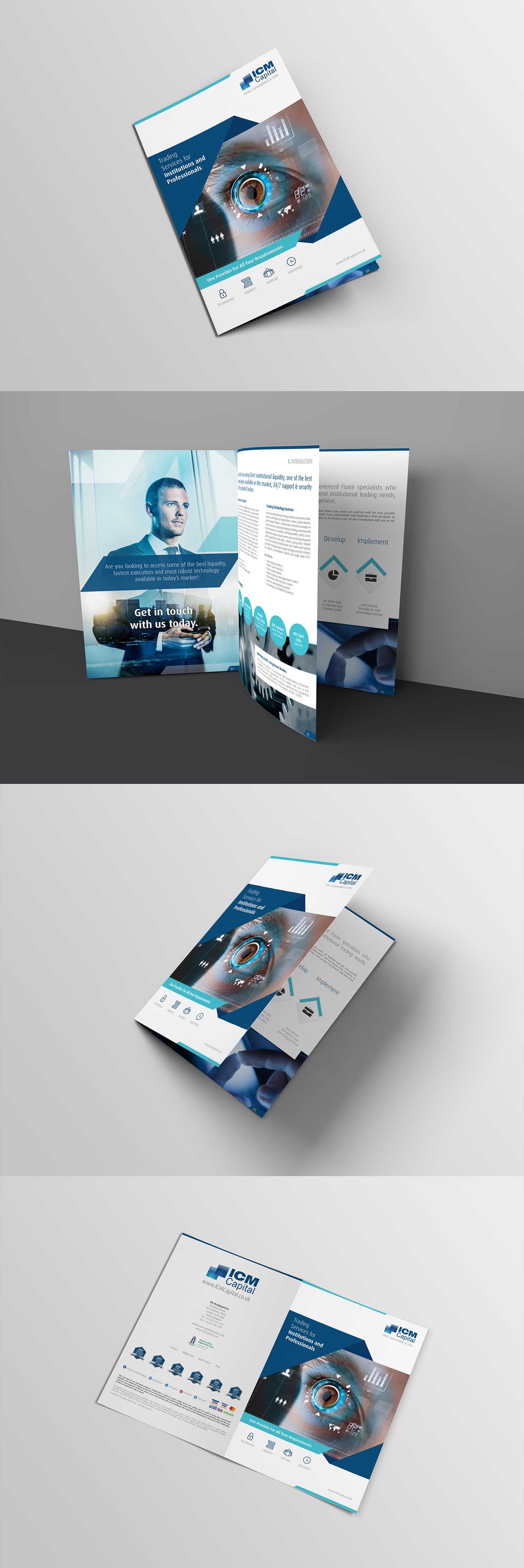 美國(guó)ICM貿(mào)易公司藍(lán)色冷色調(diào)商務(wù)宣傳畫冊(cè)設(shè)計(jì)-上海畫冊(cè)設(shè)計(jì)公司