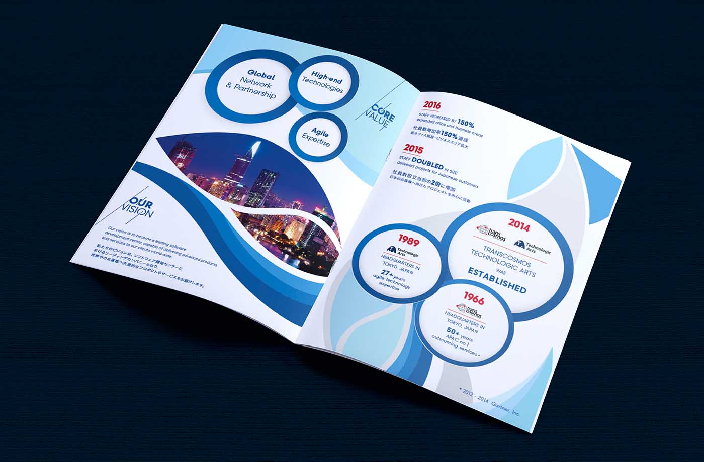 越南創(chuàng)世紀(jì)科技藝術(shù)公司商務(wù)風(fēng)格宣傳冊-上海宣傳冊設(shè)計公司