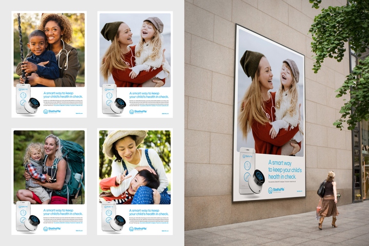 StethoMe兒童日常健康監(jiān)測精密醫(yī)療設(shè)備品牌形象策劃設(shè)計(jì)-平面廣告設(shè)計(jì) StethoMe兒童日常健康監(jiān)測精密醫(yī)療設(shè)備品牌形象策劃設(shè)計(jì)-平面廣告設(shè)計(jì)
