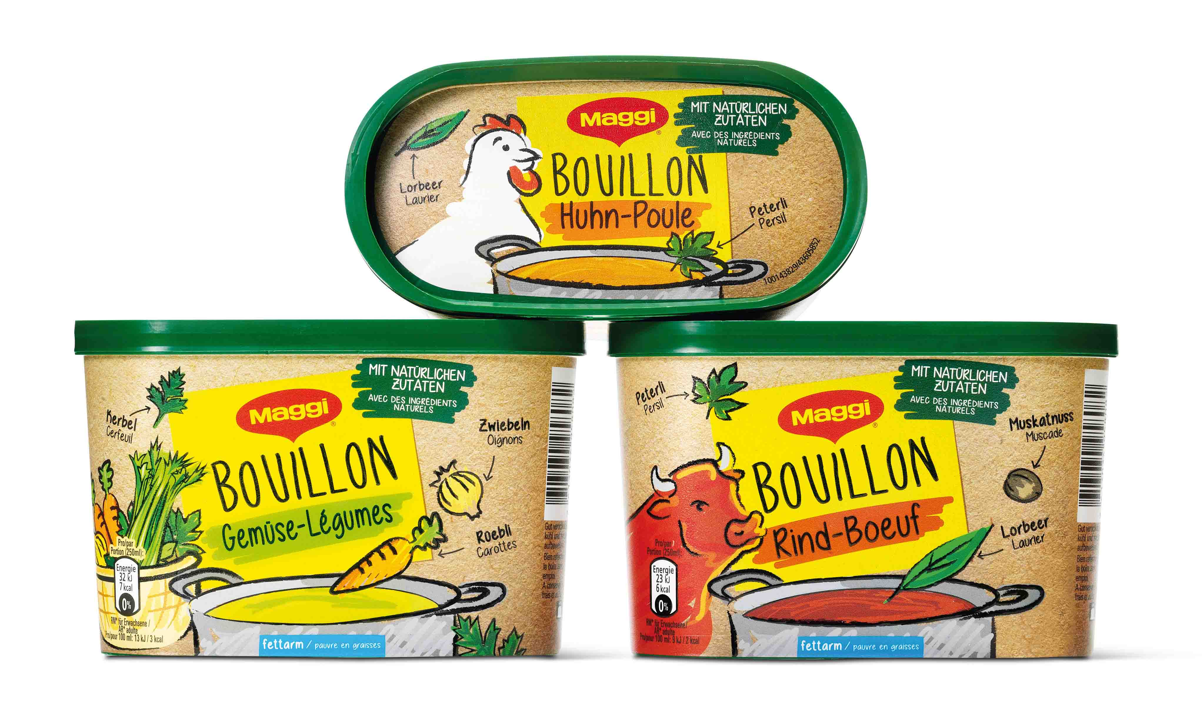 美極自然雞湯牛肉湯包裝設(shè)計(jì)“手繪插畫”版-上海調(diào)味品包裝設(shè)計(jì)公司