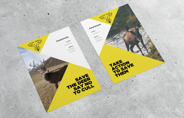 拯救野生鹿群動(dòng)物公益品牌VI形象設(shè)計(jì)-上海品牌VI設(shè)計(jì)公司