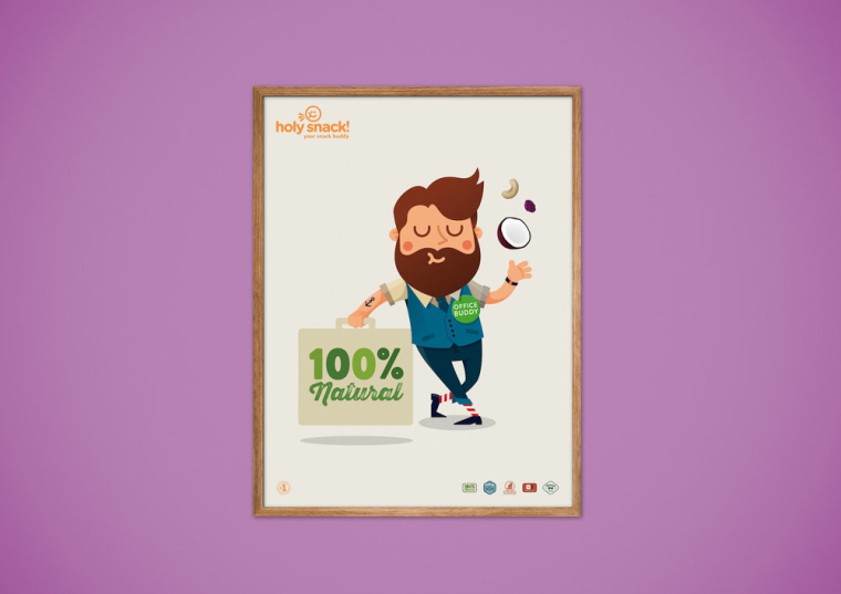 提升身體活力的holy 休閑零食小吃包裝設(shè)計人物插畫設(shè)計-上海品牌策劃包裝設(shè)計公司