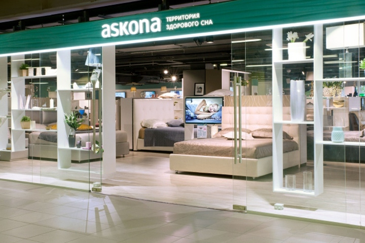 俄羅斯Askona 健康睡眠用品床墊和臥室家具品牌專賣店設(shè)計-上海品牌設(shè)計公司