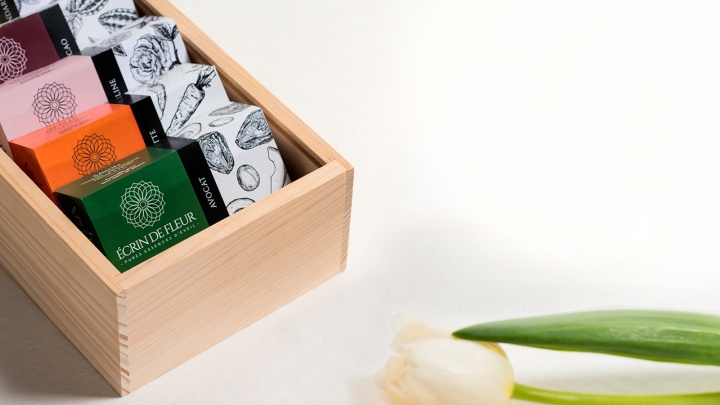 Ecrin De Fleur 精油皂天然肥皂包裝設(shè)計(jì)-上海包裝設(shè)計(jì)公司