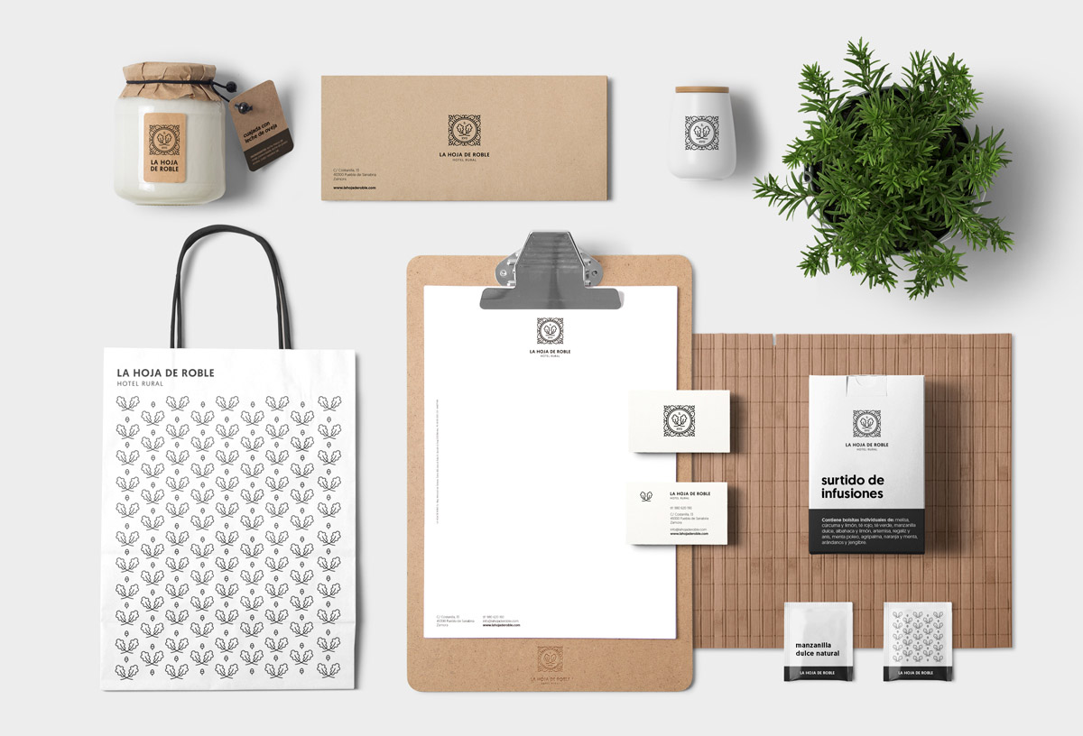 上海品牌VI設(shè)計公司分享一個簡約樸素風(fēng)格像樹葉鄉(xiāng)村酒店VI設(shè)計logo設(shè)計