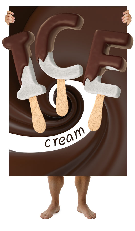 巧克力牛奶創(chuàng)意英文字體設計-上海品牌設計公司