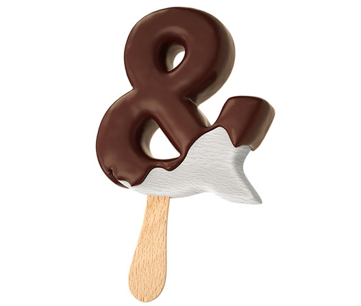 巧克力牛奶創(chuàng)意英文字體設計-上海品牌設計公司