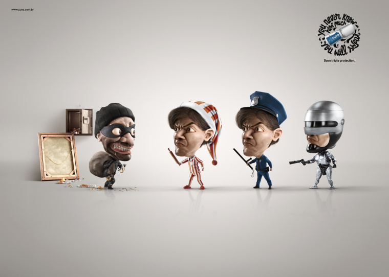 SUVO抑汗劑平面創(chuàng)意廣告“偷盜”篇-上海廣告策劃設(shè)計(jì)公司