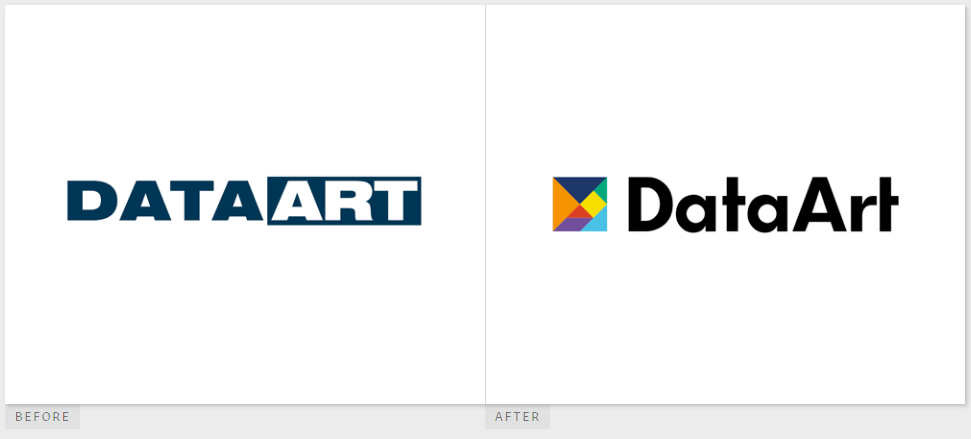 全球軟件技術(shù)咨詢公司DataArt全球品牌形象重塑設(shè)計(jì)-新舊logo對(duì)比