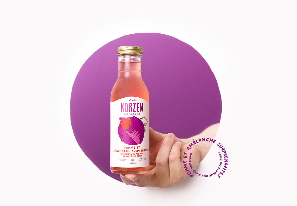 Korzen 健康果汁包裝設(shè)計插畫設(shè)計欣賞-上海包裝設(shè)計公司