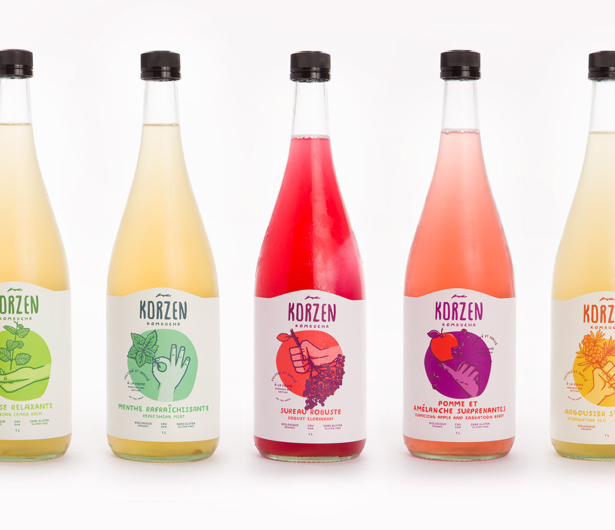 Korzen 健康果汁包裝設(shè)計插畫設(shè)計欣賞-上海包裝設(shè)計公司