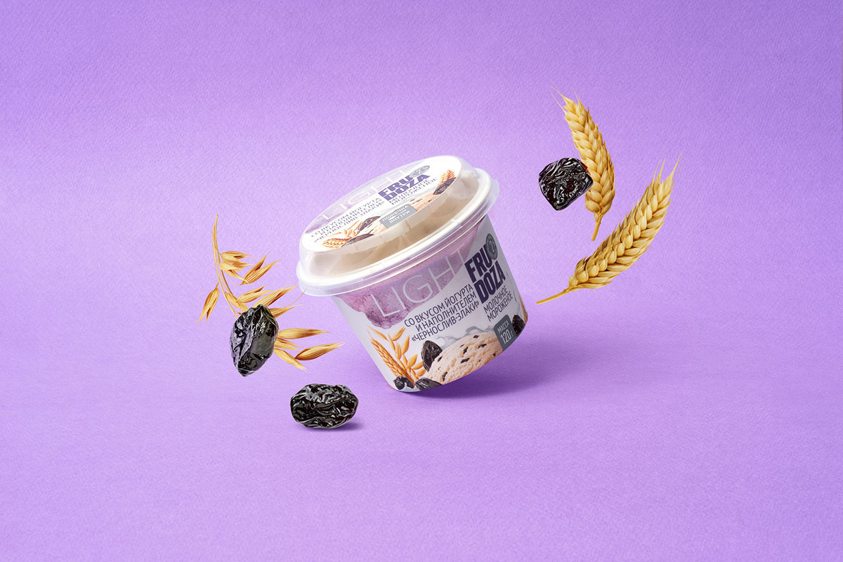 充滿健康味道的FRUDOZA Light- 低熱量冰淇淋包裝設(shè)計(jì)