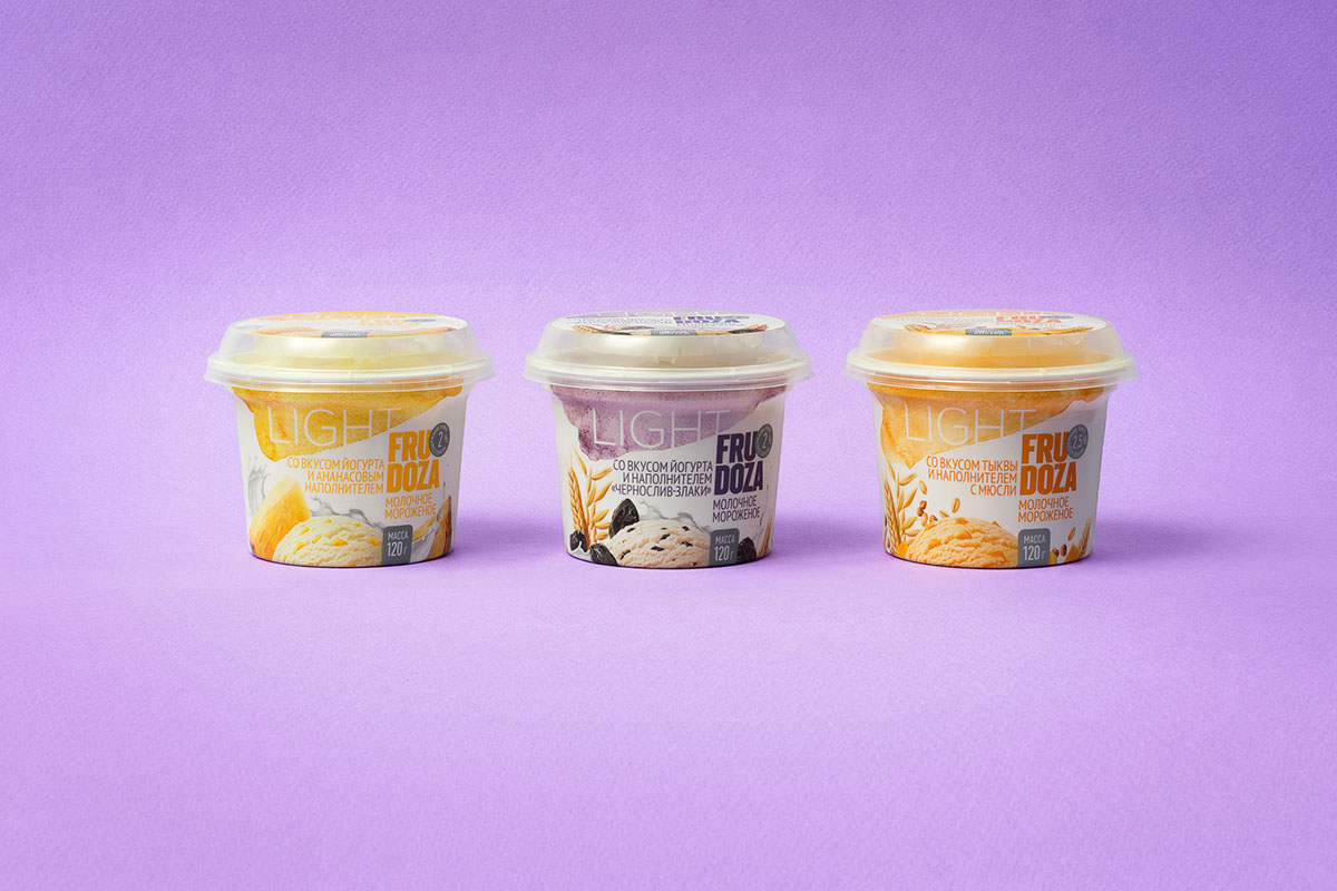 充滿健康味道的FRUDOZA Light- 低熱量冰淇淋包裝設(shè)計(jì)