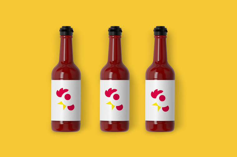 Cocoro快餐廳雄雞吉祥物設計-上海餐飲品牌VI形象設計公司