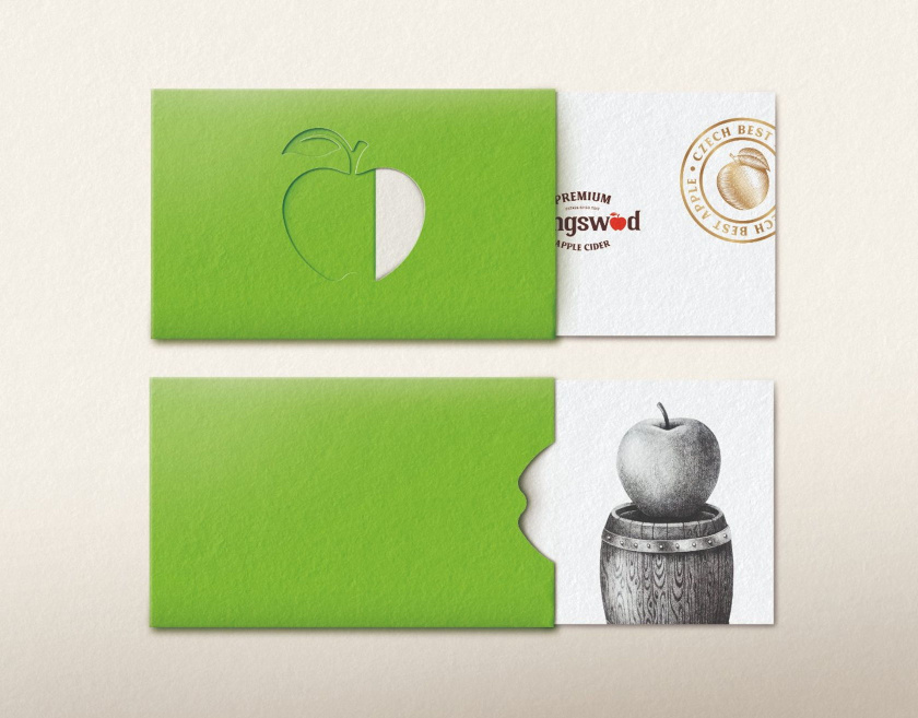 Kingswood蘋果酒包裝標簽設計-商業(yè)名片