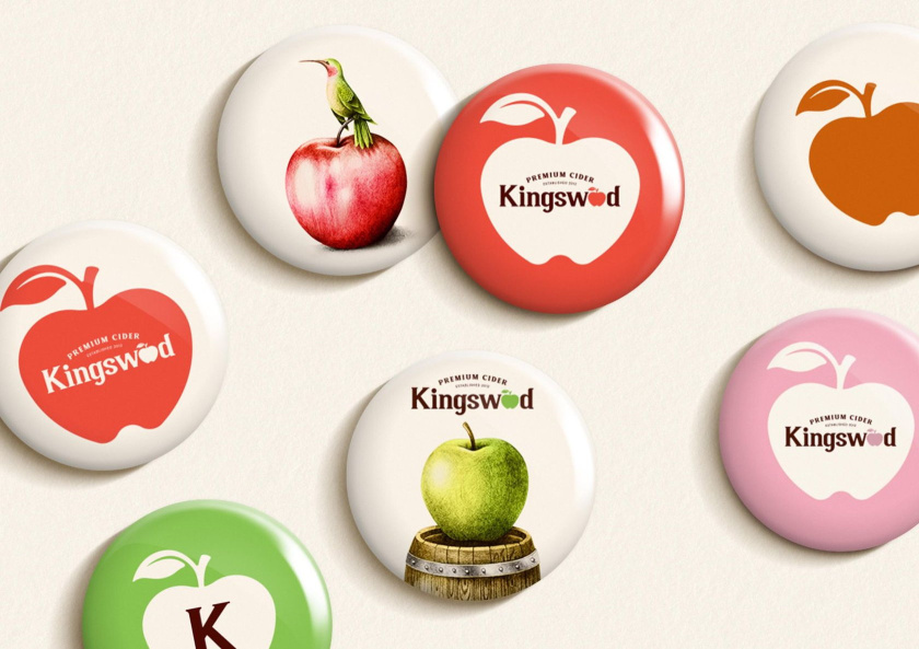 Kingswood蘋果酒包裝標簽設計-徽章