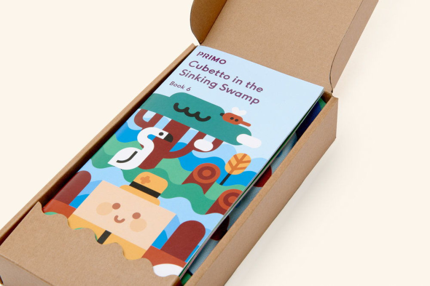 PRIMO玩具品牌積木包裝設(shè)計(jì)，展現(xiàn)了積木圖案與天然木材品質(zhì)