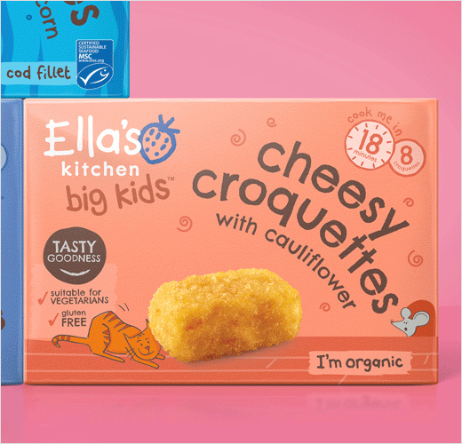 Ella''s Kitchen兒童冷凍食品系列新品logo設(shè)計(jì)包裝設(shè)計(jì)