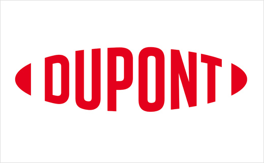 杜邦公司新logo設(shè)計(jì)，保留標(biāo)志性的橢圓形，但去掉了外框