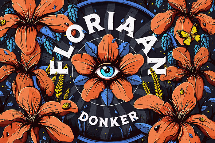 Floriaan精釀啤酒包裝標(biāo)簽設(shè)計(jì)“萬(wàn)花筒花卉插畫篇”-上海包裝設(shè)計(jì)