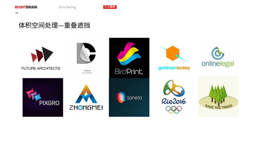 logo圖形的造型手法-體檢空間-重復(fù)遮擋