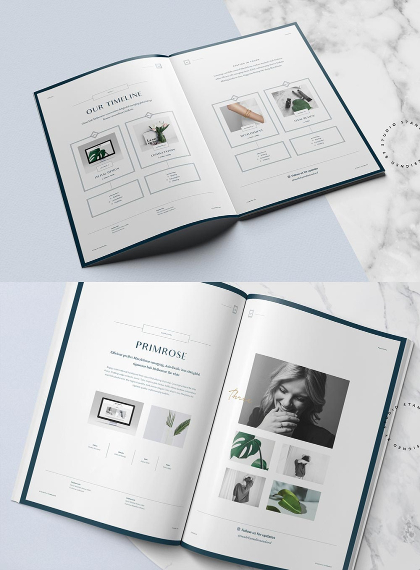 Filmore Fashion Proposal美麗的宣傳冊設(shè)計2019年靈感