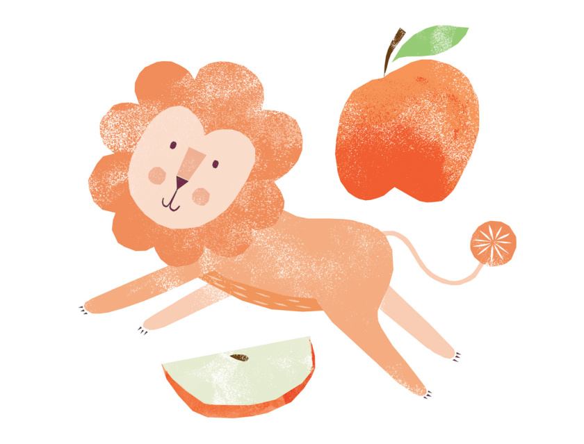 L?wenzahn有機嬰兒食品包裝設(shè)計”清新小獅子動物插畫“--上海包裝設(shè)計公司