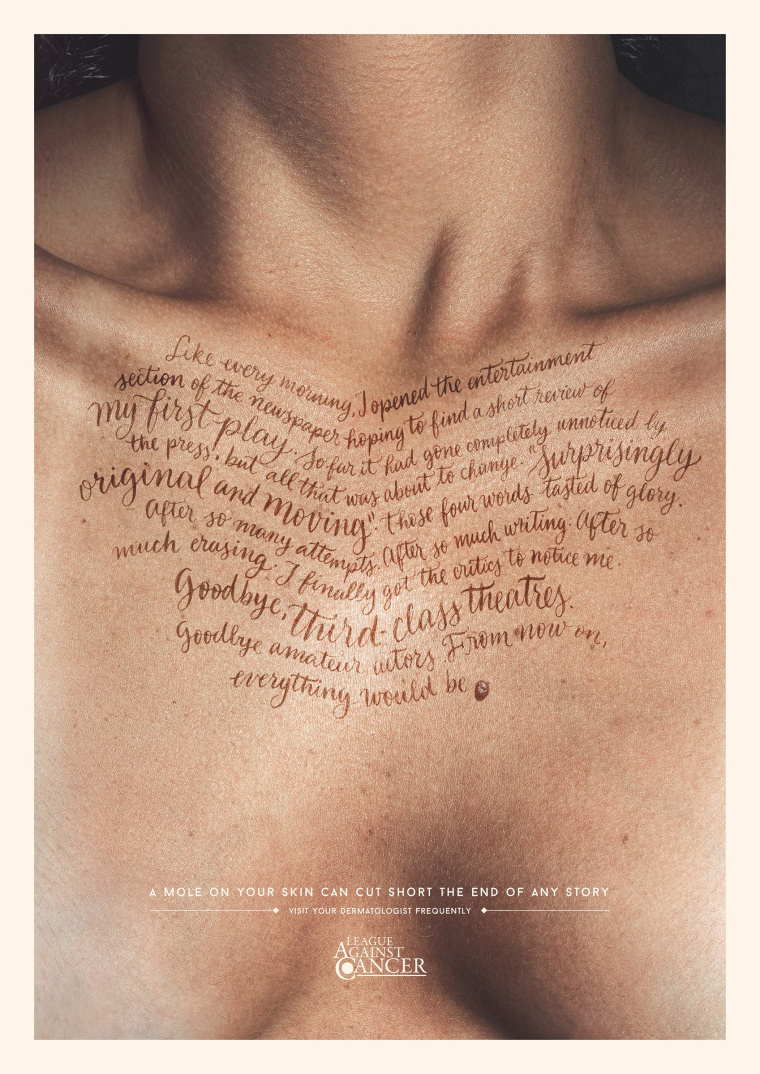 Y＆R廣告公司為聯(lián)盟預(yù)防癌癥設(shè)計(jì)的平面創(chuàng)意廣告賞析-上海廣告策劃公司