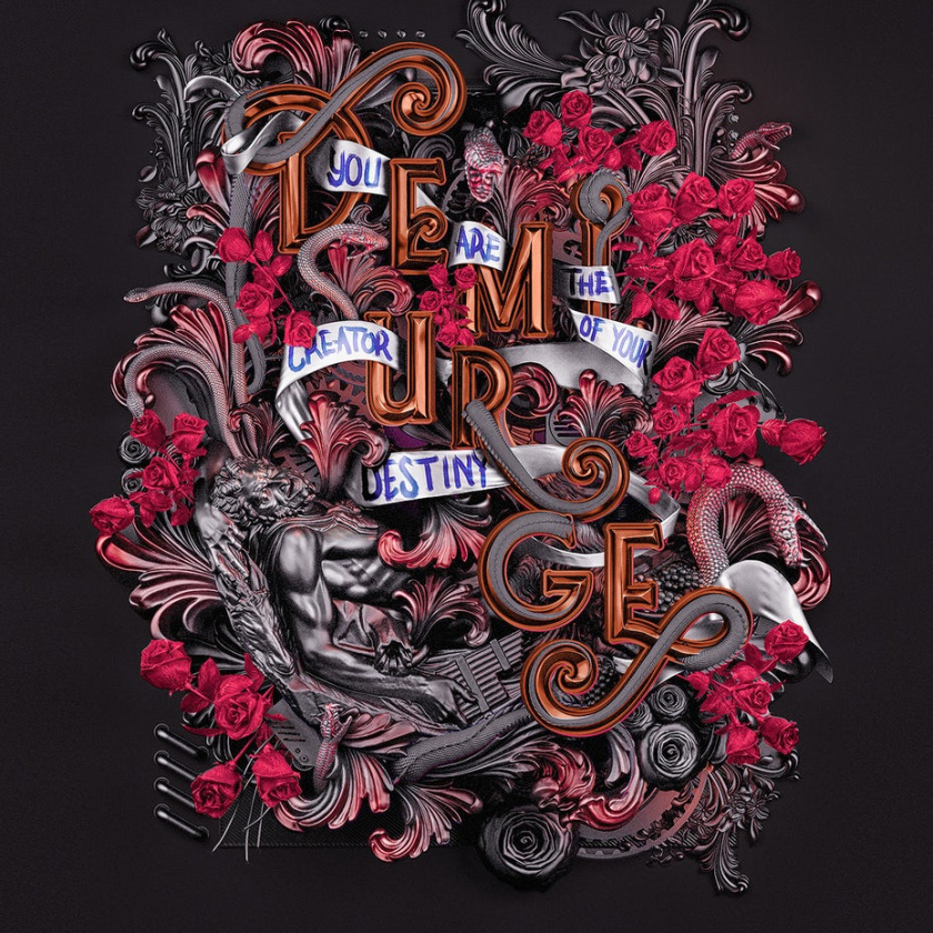 3D設(shè)計(jì)-創(chuàng)意和有趣的金屬海報(bào)設(shè)計(jì)