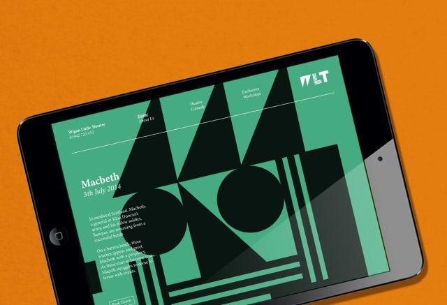 可變的動態(tài)logo設(shè)計-平板電腦上的劇院徽標(biāo)logo變化