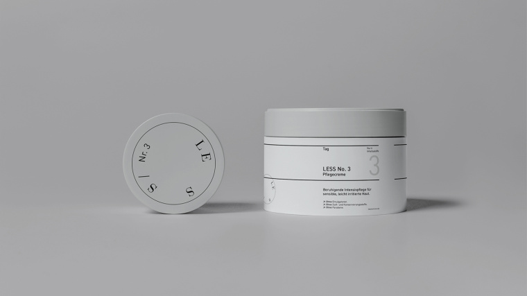 LESS化妝品品牌：最小的品牌標(biāo)識(shí)與最簡(jiǎn)單的包裝設(shè)計(jì)