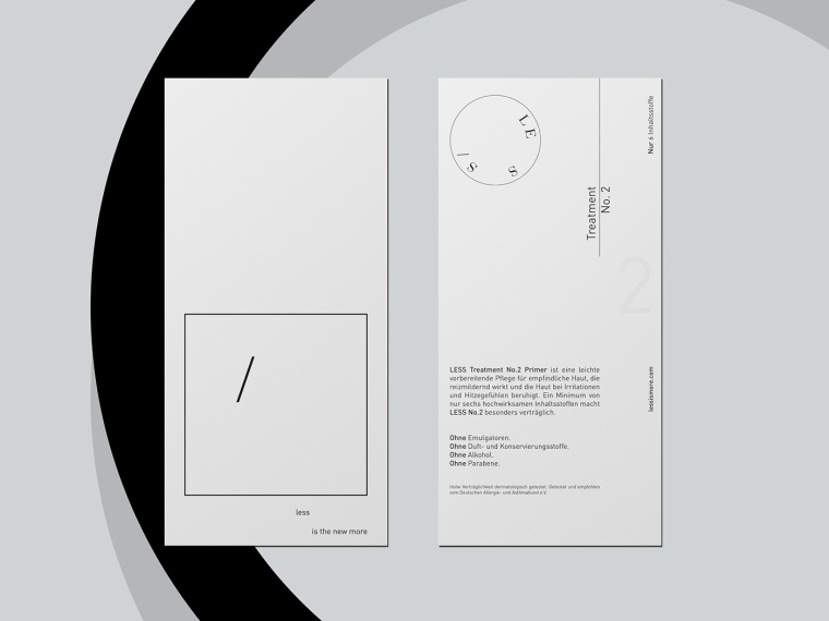 LESS化妝品品牌：最小的品牌標(biāo)識(shí)與最簡(jiǎn)單的包裝設(shè)計(jì)