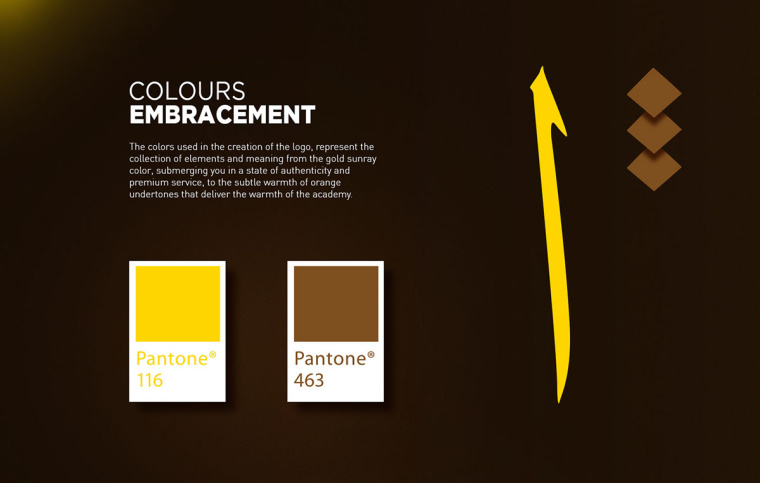 ELMANHAJ 教育學(xué)院品牌老鷹形狀幾何logo設(shè)計(jì)