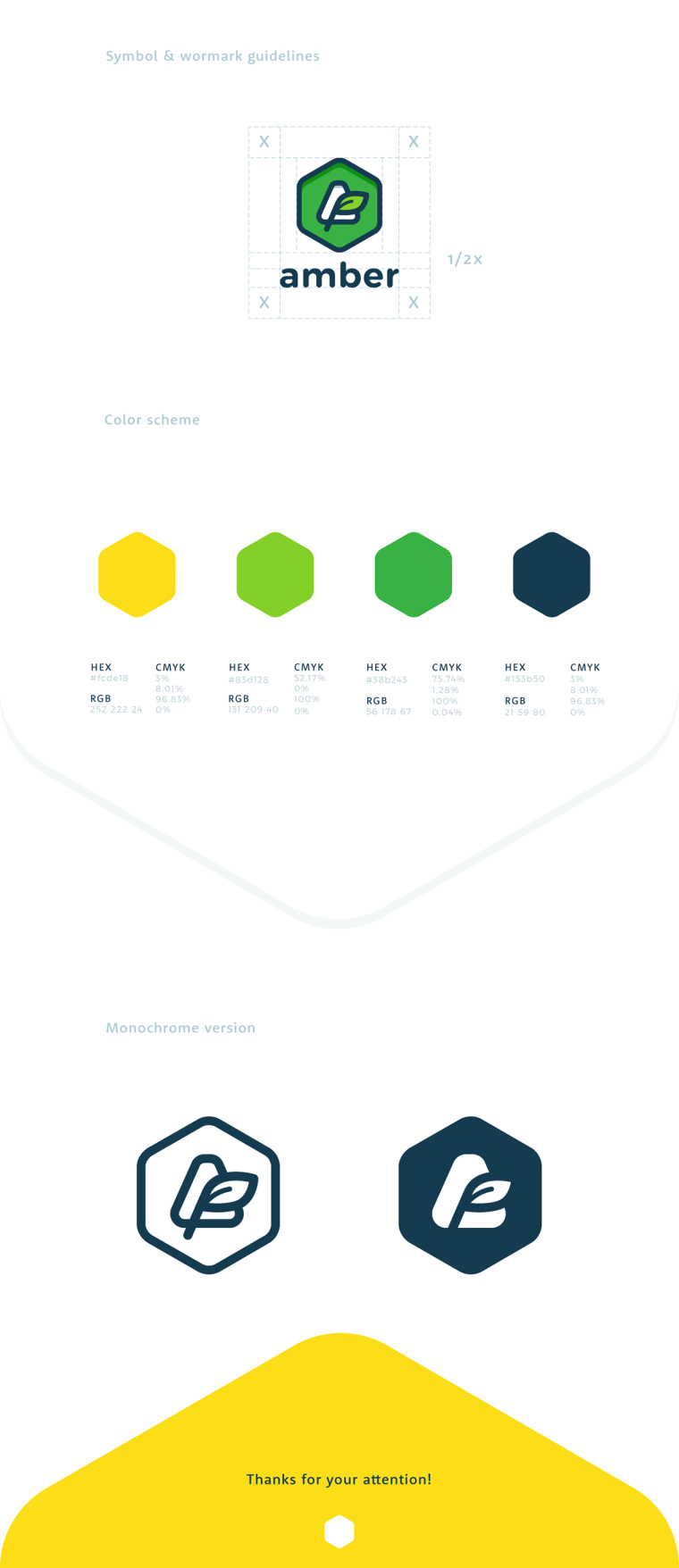 茶品牌Amber標志設計，鐫刻在字母A上的一片葉子