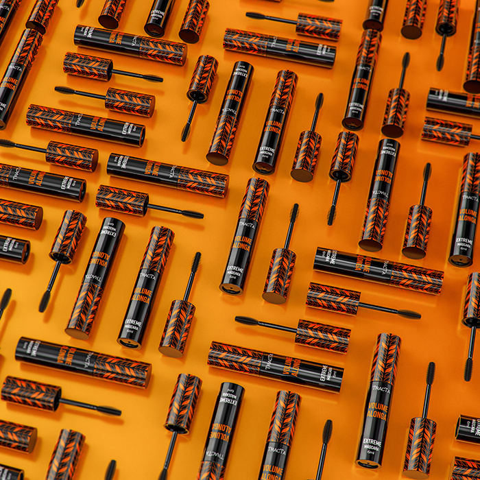 Tracta 睫毛膏包裝設(shè)計(jì)靈感,塑料和PVC材質(zhì)搭配幾何圖形 Tracta 睫毛膏包裝設(shè)計(jì)靈感,塑料和PVC材質(zhì)搭配幾何圖形