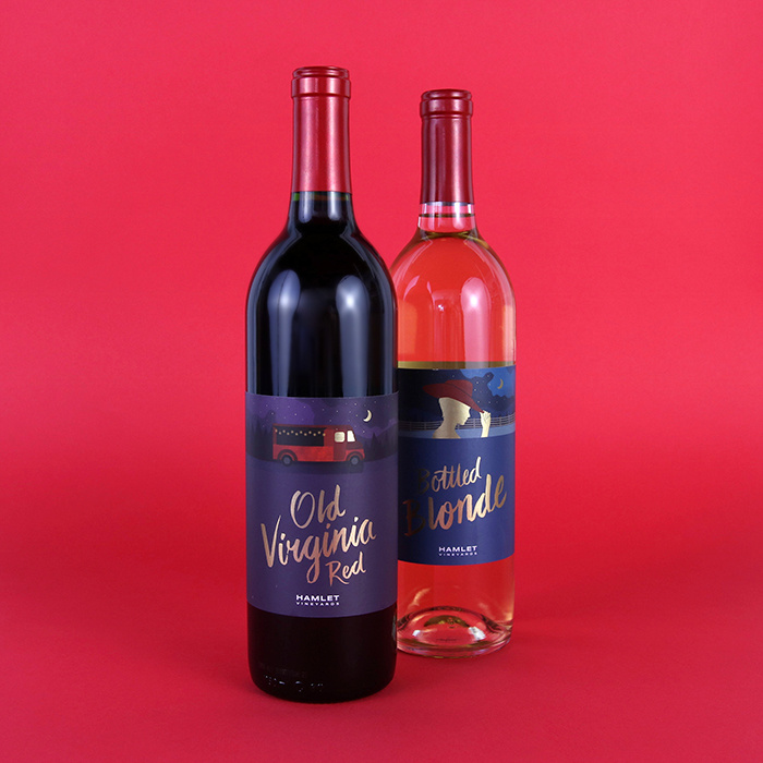 哈姆雷特葡萄酒品牌包裝設(shè)計,葡萄園自定義風(fēng)景插畫與手工刻字的結(jié)合 哈姆雷特葡萄酒品牌包裝設(shè)計,葡萄園自定義風(fēng)景插畫與手工刻字的結(jié)合