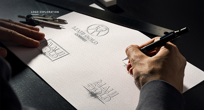 黃金大麻咖啡袋裝及咖啡飲料品牌形象設(shè)計(jì)，感受夏威夷島嶼文化