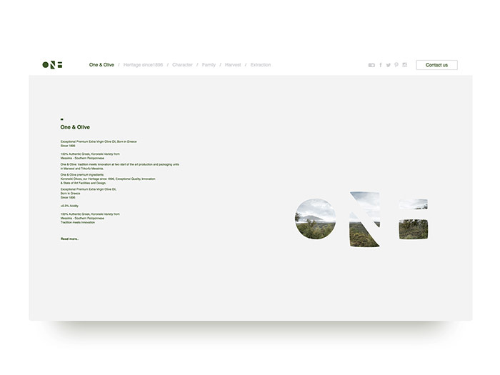 One & Olive 希臘特級(jí)初榨橄欖油網(wǎng)站設(shè)計(jì)-上海網(wǎng)站設(shè)計(jì)建設(shè)公司