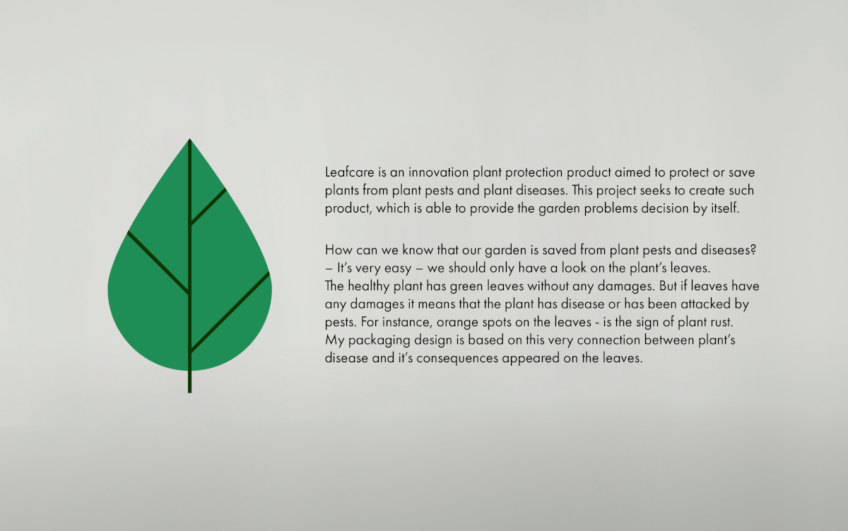 Leafcare 創(chuàng)新植物殺蟲劑及植物保護(hù)產(chǎn)品包裝設(shè)計(jì)“葉子篇”