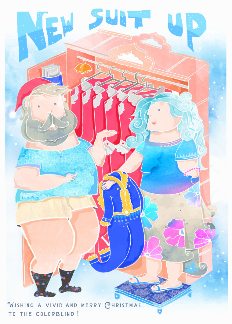 讓色盲人在圣誕節(jié)不會(huì)感到被遺忘系列公益平面廣告創(chuàng)意賞析